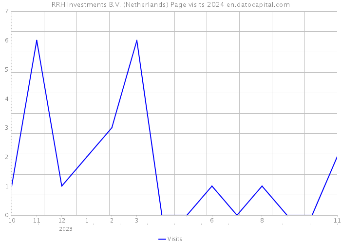 RRH Investments B.V. (Netherlands) Page visits 2024 
