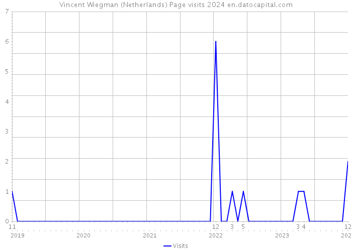Vincent Wiegman (Netherlands) Page visits 2024 