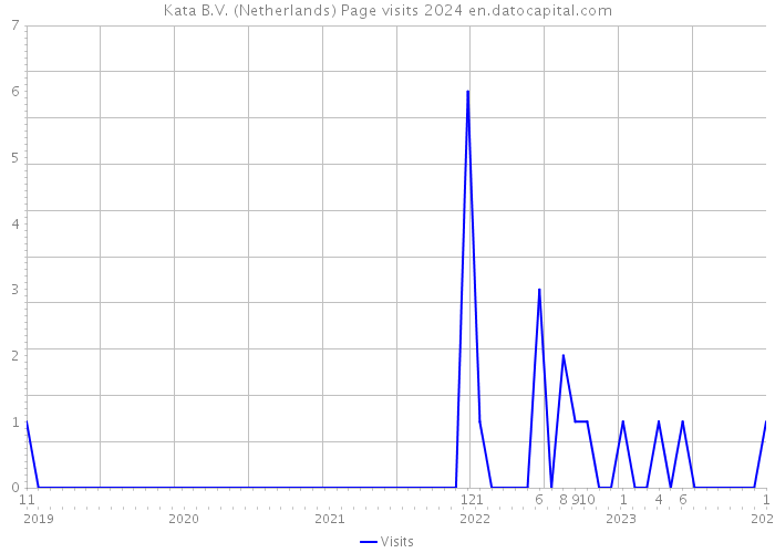 Kata B.V. (Netherlands) Page visits 2024 