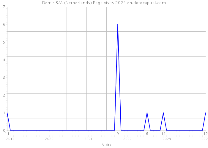 Demir B.V. (Netherlands) Page visits 2024 