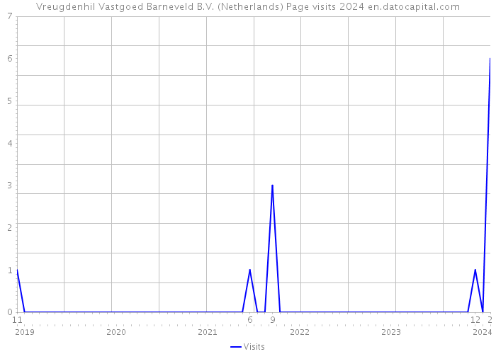 Vreugdenhil Vastgoed Barneveld B.V. (Netherlands) Page visits 2024 