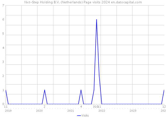 Nxt-Step Holding B.V. (Netherlands) Page visits 2024 