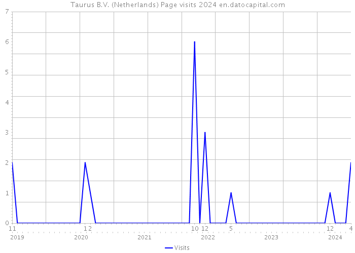 Taurus B.V. (Netherlands) Page visits 2024 
