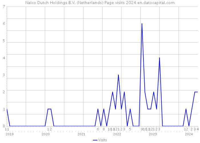 Nalco Dutch Holdings B.V. (Netherlands) Page visits 2024 