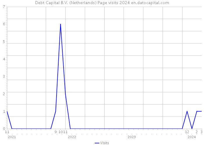 Debt Capital B.V. (Netherlands) Page visits 2024 