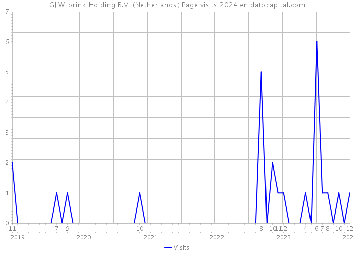 GJ Wilbrink Holding B.V. (Netherlands) Page visits 2024 