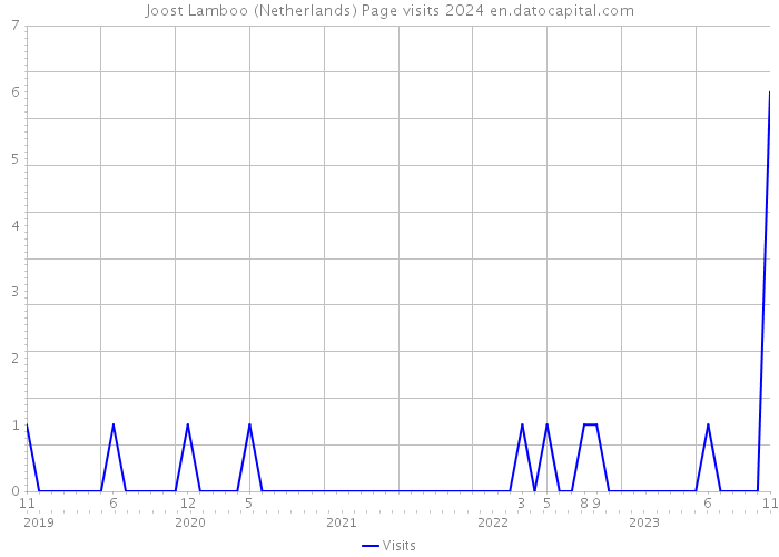 Joost Lamboo (Netherlands) Page visits 2024 