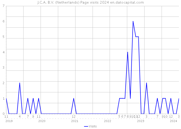 J.C.A. B.V. (Netherlands) Page visits 2024 