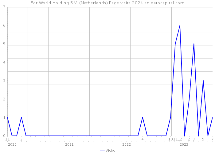 For World Holding B.V. (Netherlands) Page visits 2024 