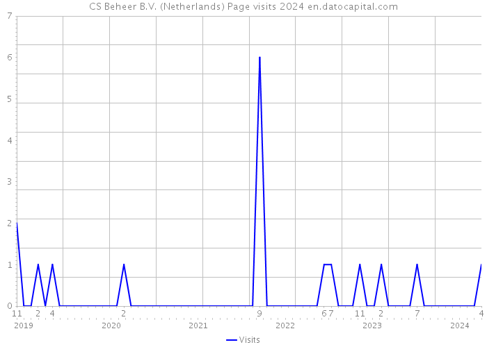 CS Beheer B.V. (Netherlands) Page visits 2024 