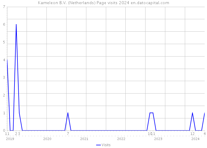 Kameleon B.V. (Netherlands) Page visits 2024 