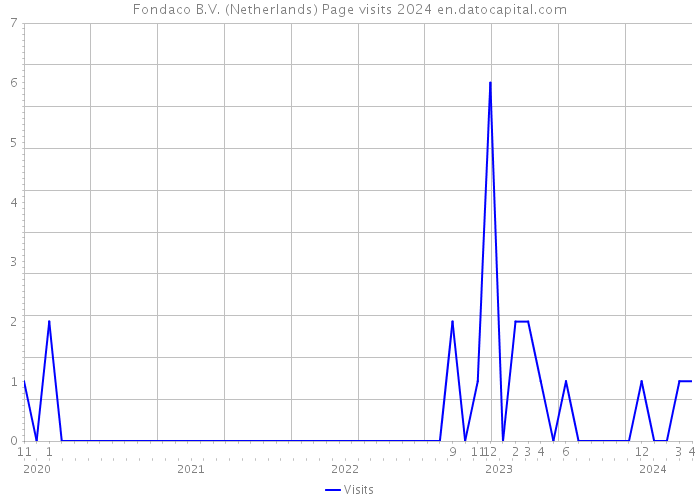 Fondaco B.V. (Netherlands) Page visits 2024 