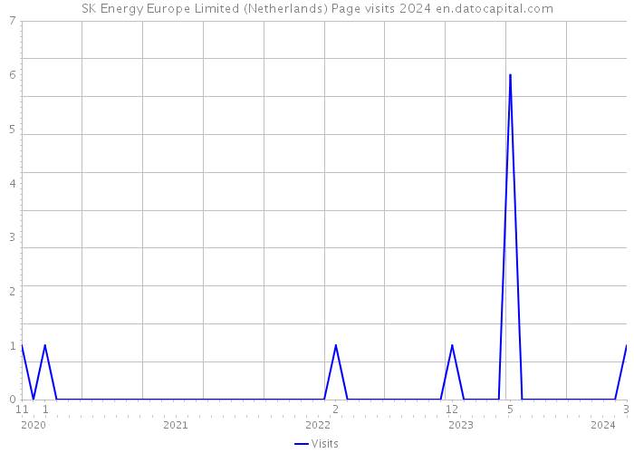 SK Energy Europe Limited (Netherlands) Page visits 2024 
