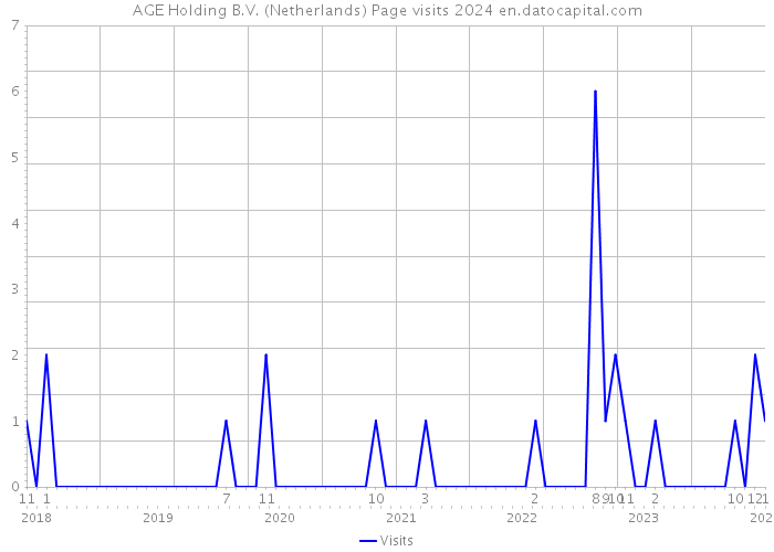 AGE Holding B.V. (Netherlands) Page visits 2024 