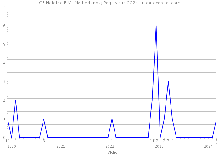 CF Holding B.V. (Netherlands) Page visits 2024 