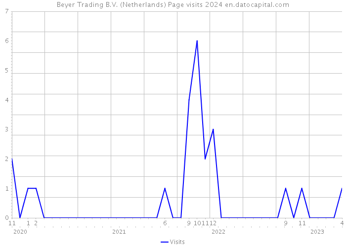 Beyer Trading B.V. (Netherlands) Page visits 2024 