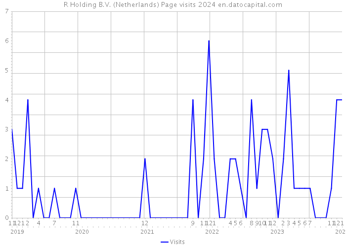 R Holding B.V. (Netherlands) Page visits 2024 