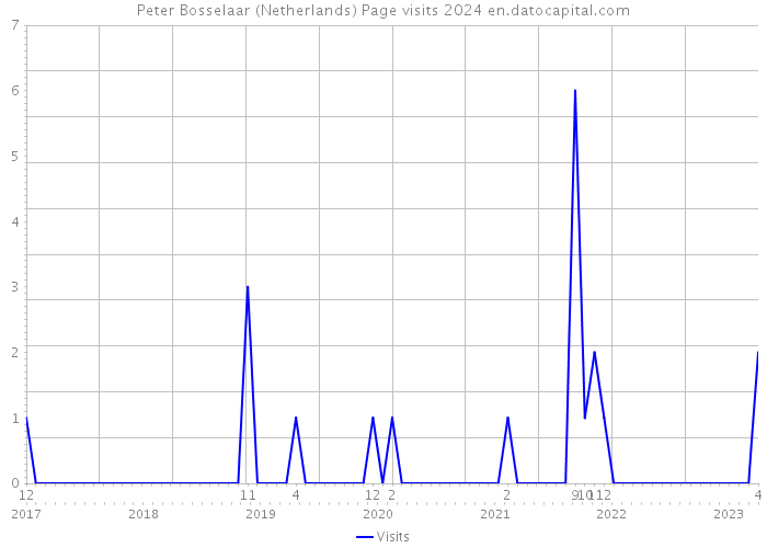 Peter Bosselaar (Netherlands) Page visits 2024 