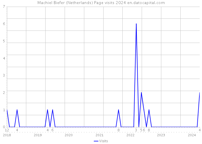 Machiel Biefer (Netherlands) Page visits 2024 