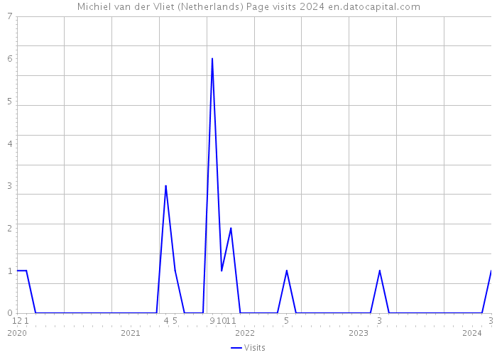 Michiel van der Vliet (Netherlands) Page visits 2024 