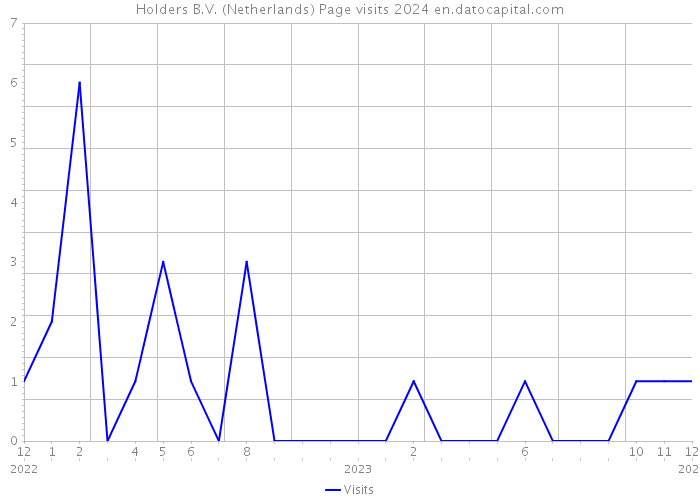 Holders B.V. (Netherlands) Page visits 2024 
