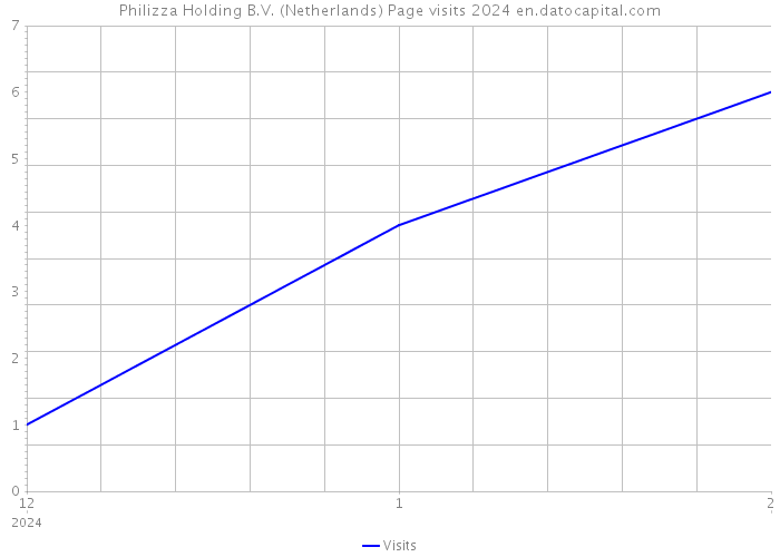 Philizza Holding B.V. (Netherlands) Page visits 2024 