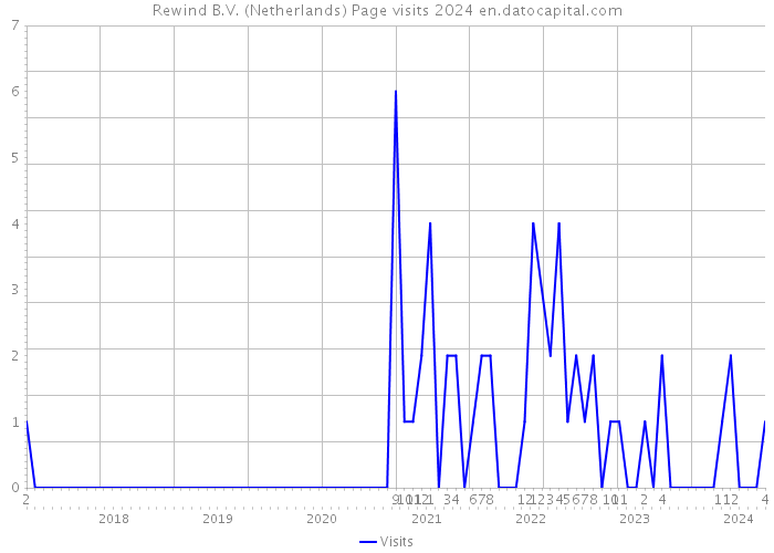 Rewind B.V. (Netherlands) Page visits 2024 