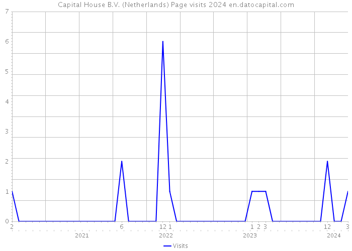 Capital House B.V. (Netherlands) Page visits 2024 