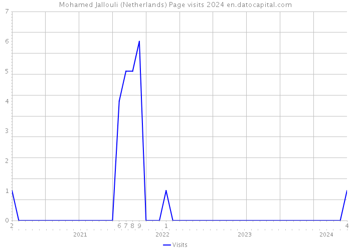 Mohamed Jallouli (Netherlands) Page visits 2024 