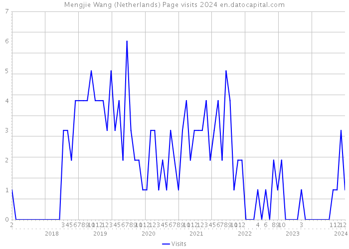 Mengjie Wang (Netherlands) Page visits 2024 