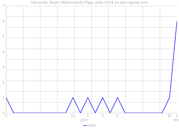 Harvinder Singh (Netherlands) Page visits 2024 
