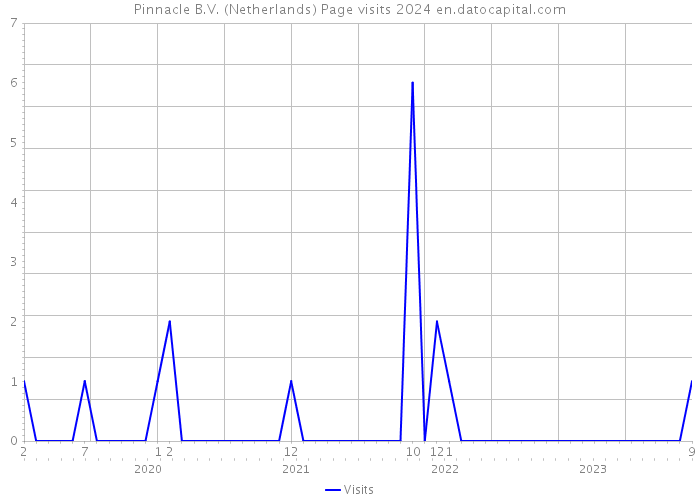 Pinnacle B.V. (Netherlands) Page visits 2024 