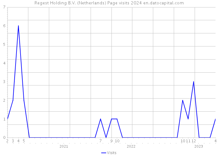 Regest Holding B.V. (Netherlands) Page visits 2024 