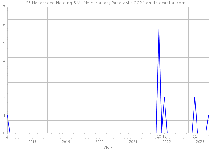 SB Nederhoed Holding B.V. (Netherlands) Page visits 2024 
