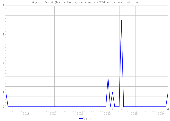 Aygün Doruk (Netherlands) Page visits 2024 
