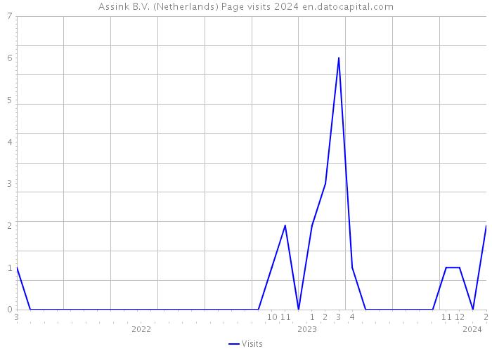 Assink B.V. (Netherlands) Page visits 2024 