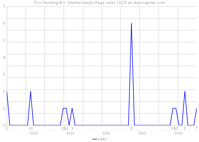 Fox Holding B.V. (Netherlands) Page visits 2024 