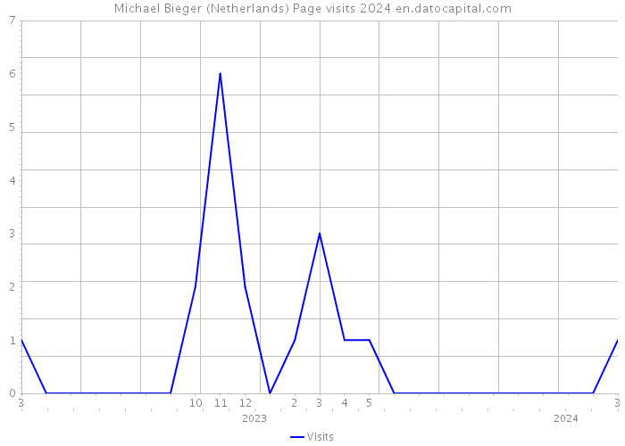 Michael Bieger (Netherlands) Page visits 2024 