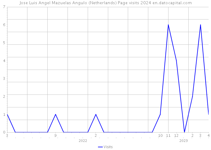 Jose Luis Angel Mazuelas Angulo (Netherlands) Page visits 2024 