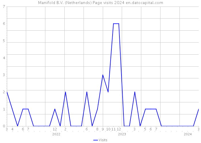 Manifold B.V. (Netherlands) Page visits 2024 