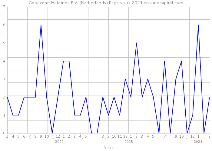 Goodcang Holdings B.V. (Netherlands) Page visits 2024 