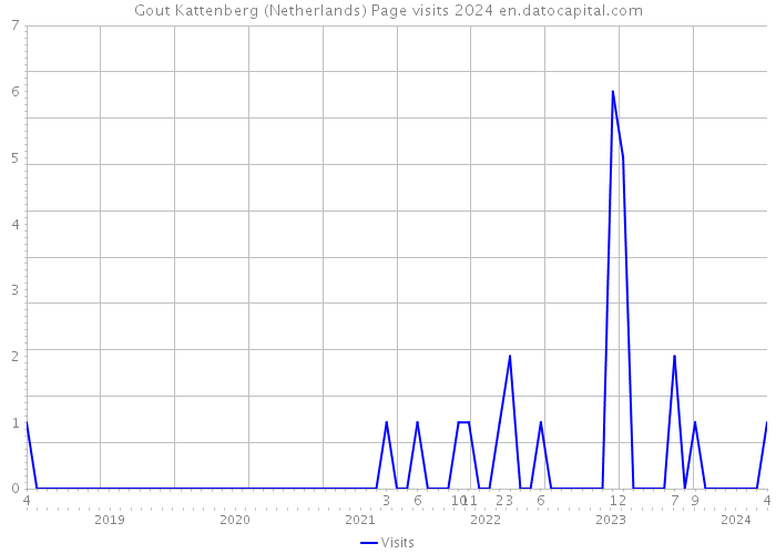 Gout Kattenberg (Netherlands) Page visits 2024 