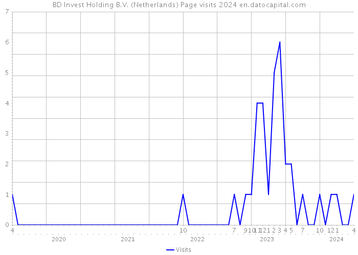 BD Invest Holding B.V. (Netherlands) Page visits 2024 