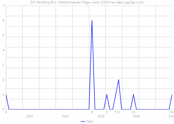 DC Holding B.V. (Netherlands) Page visits 2024 