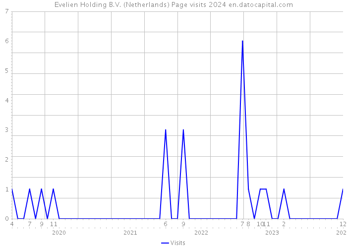 Evelien Holding B.V. (Netherlands) Page visits 2024 