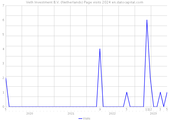 Veth Investment B.V. (Netherlands) Page visits 2024 