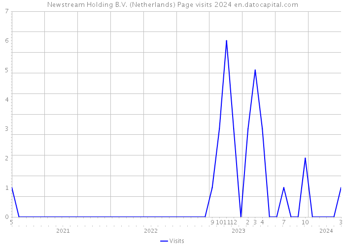 Newstream Holding B.V. (Netherlands) Page visits 2024 