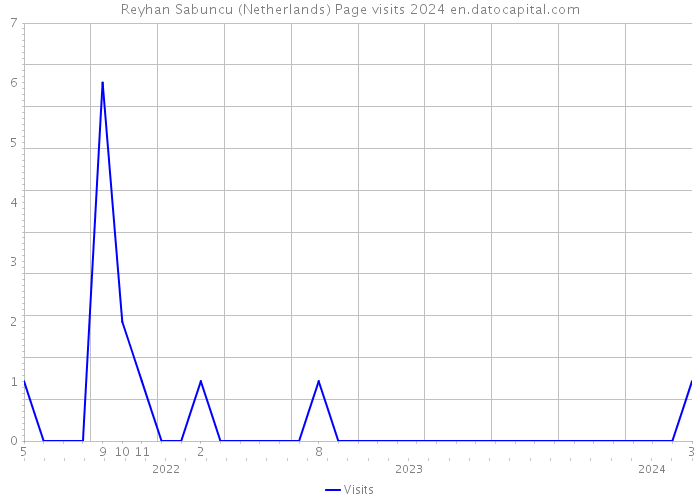 Reyhan Sabuncu (Netherlands) Page visits 2024 