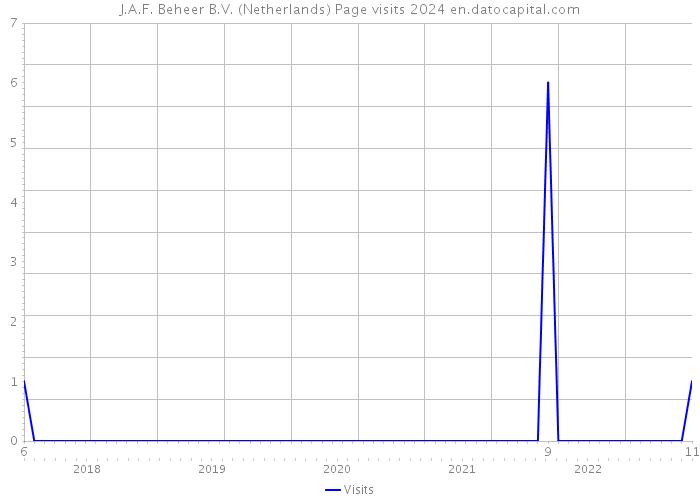 J.A.F. Beheer B.V. (Netherlands) Page visits 2024 