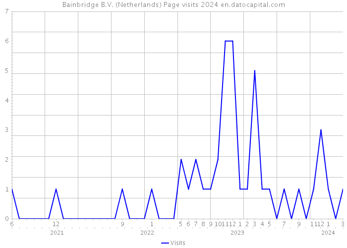 Bainbridge B.V. (Netherlands) Page visits 2024 